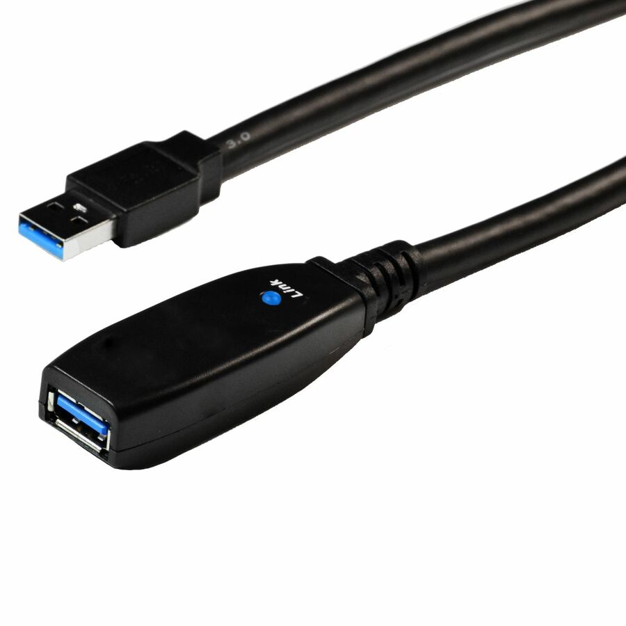 4XEM 15M Active USB 3.0 Male to Female Extension Cable with LED Signal