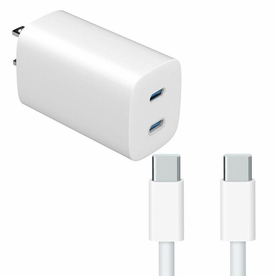 4XEM 45W 10FT USB-C to USB-C GaN Charging Kit - White