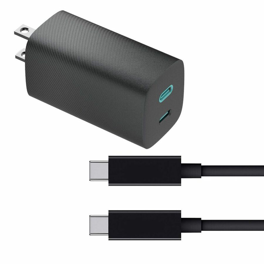 4XEM 45W 6FT USB-C to USB-C GaN Charging Kit - Black