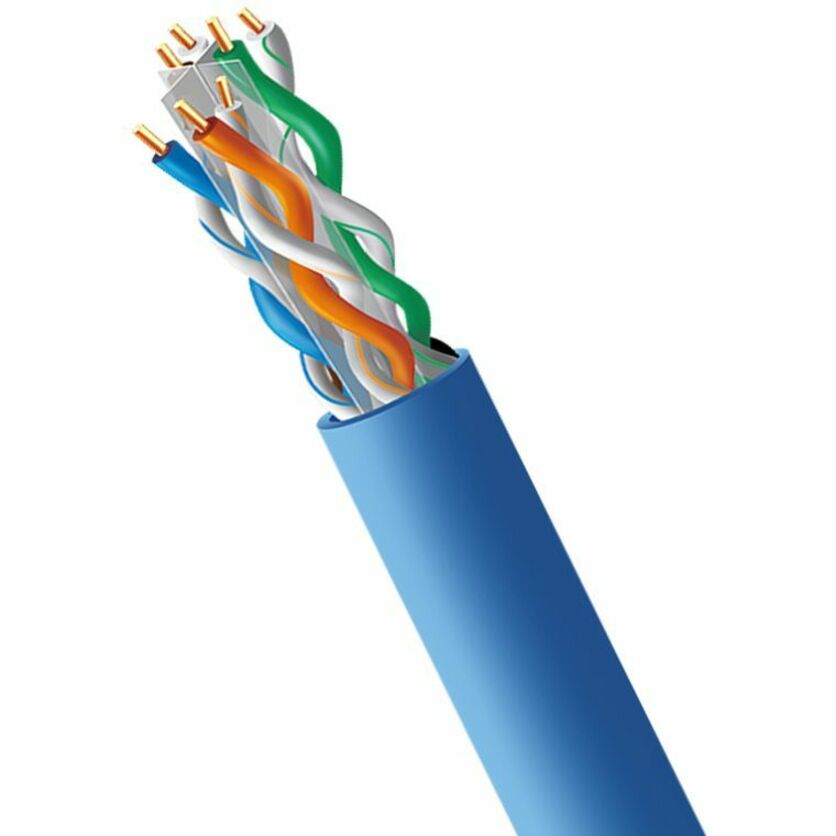 4XEM Cat 6 1000ft (305 m) Plenum Bulk cable (Blue)