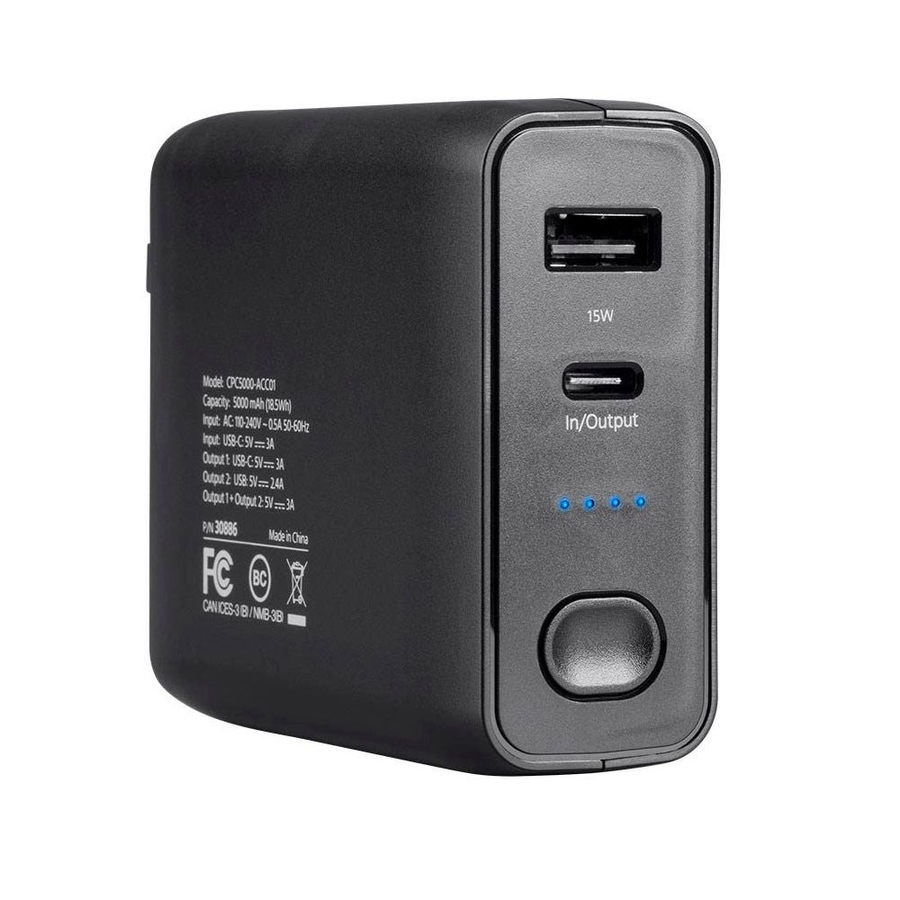 4XEM 5000mAh Power Bank AC Portable mobile Charger Combo