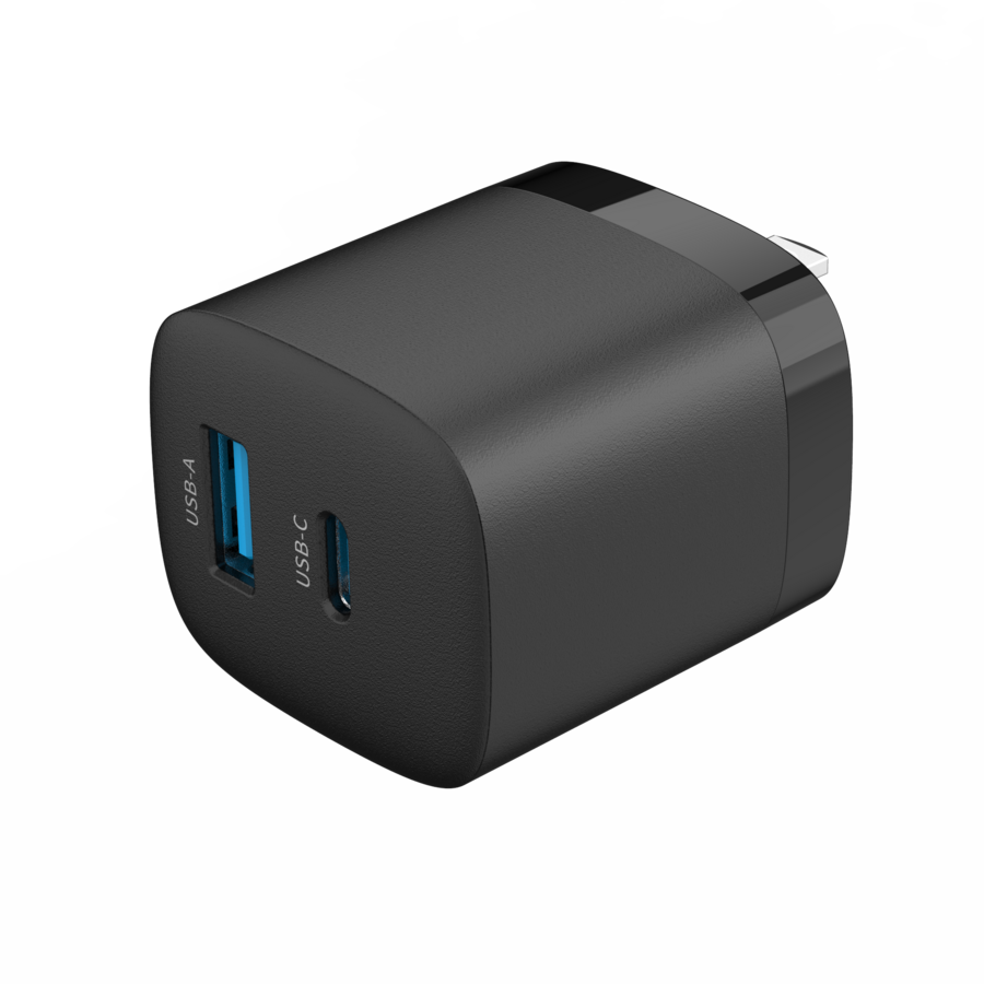 4XEM 33W GaN Wall Charger Dual Output 4XEM - Black