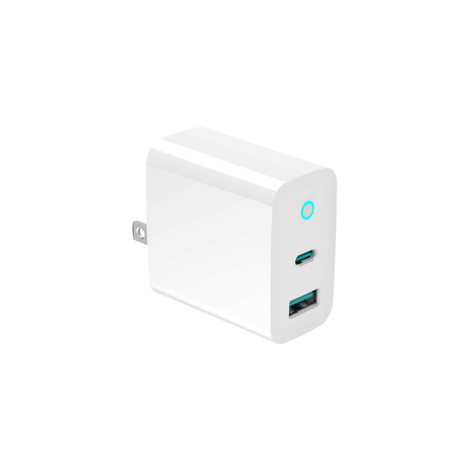 4XEM 45W GAN Charger 2 port USB-C + USB-A - White