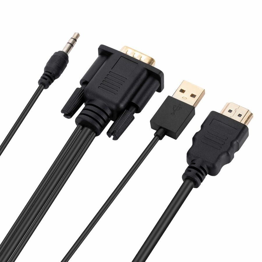 4XEM 6 ft HDMI to VGA with 3.5mm Audio