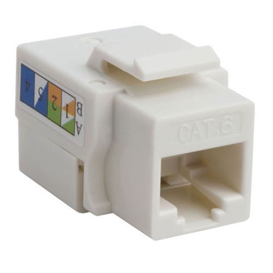 4XEM Cat6 RJ45 Keystone Jack UTP 110-Type (White)