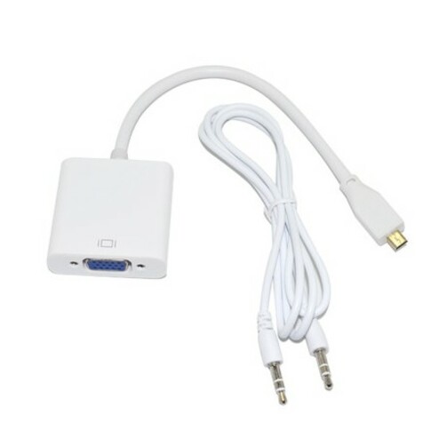 4XEM Micro HDMI To VGA Adapter with Audio
