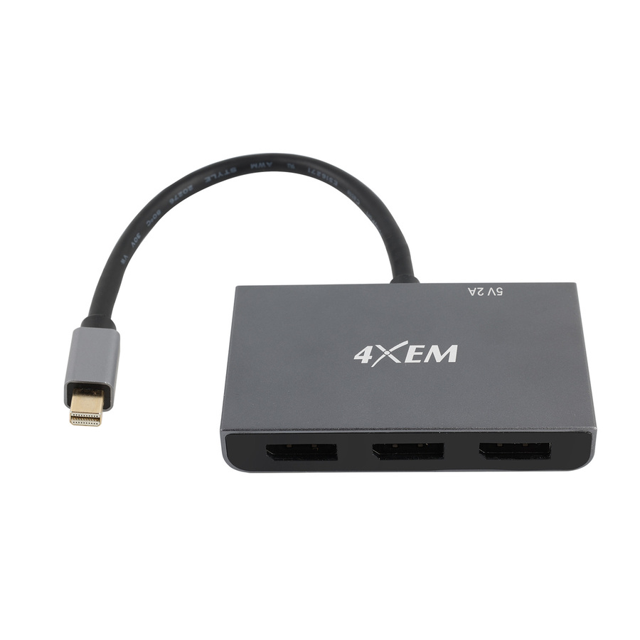 4XEM's 3-Port Mini DisplayPort to DisplayPort 8K Dual 4K Multi-Monitor Hub