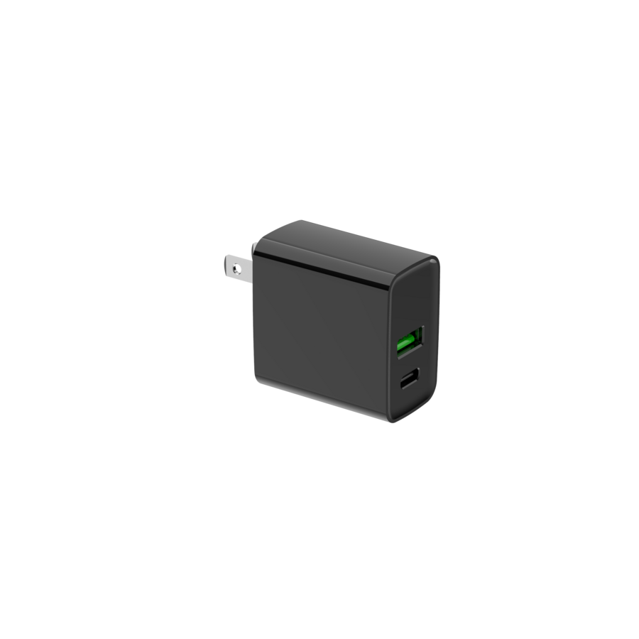 4XEM 20W Dual USB Wall Charger - Black