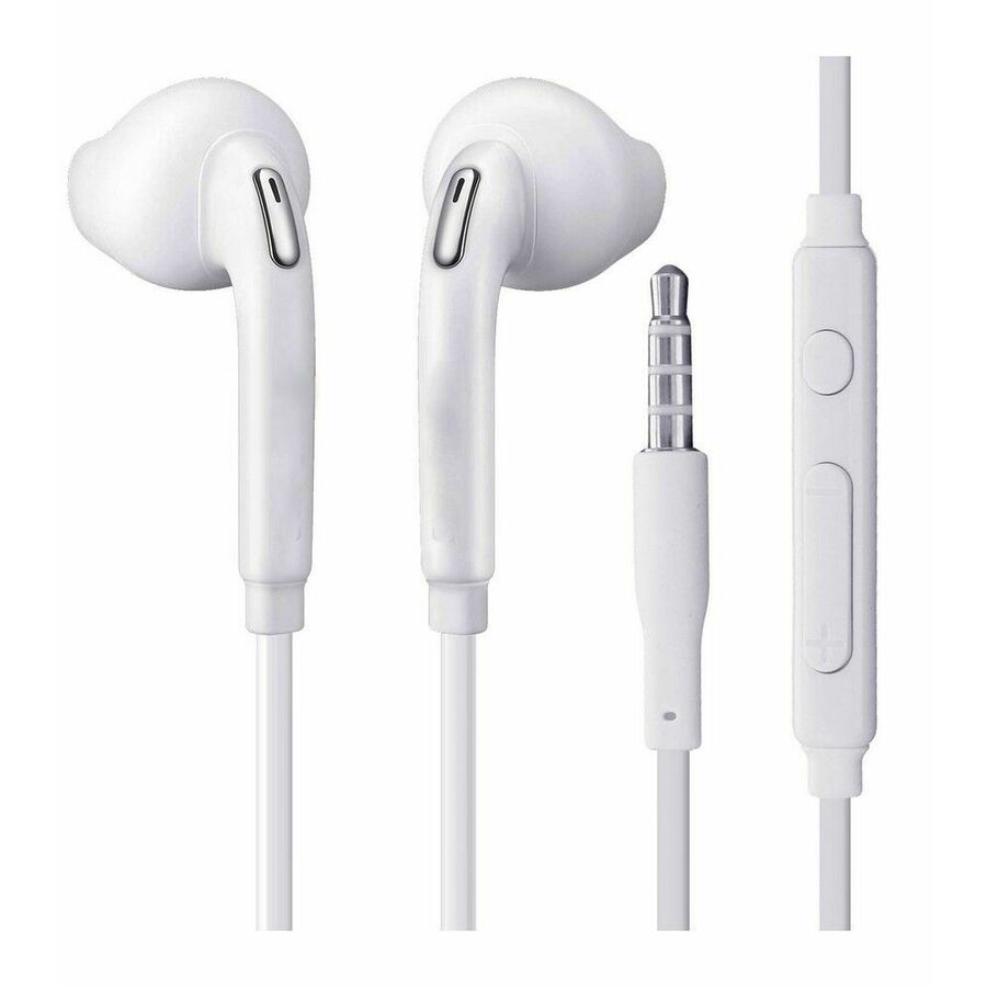 4XEM Earbud Earphones For Samsung Galaxy/Tab (White)