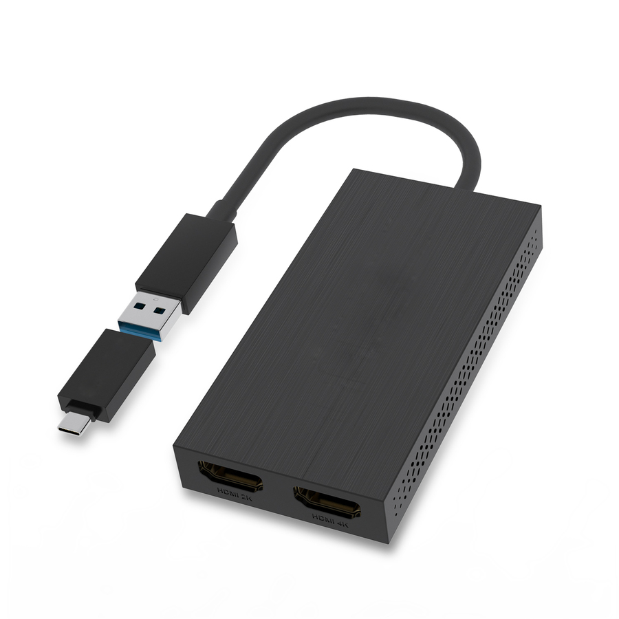 4XEM USB 3.0 to Dual HDMI 4K Display Adapter