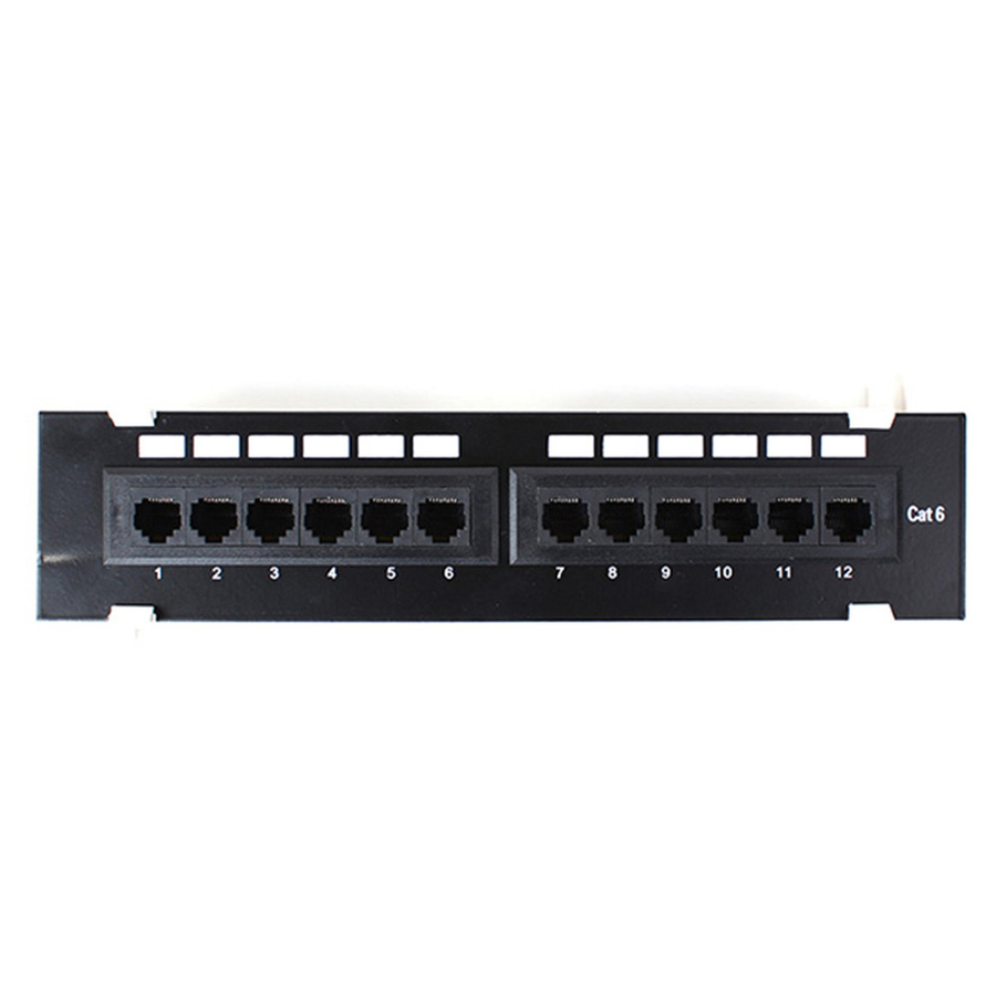 4XEM 12 Port CAT6 Wall Mount Patch Panel