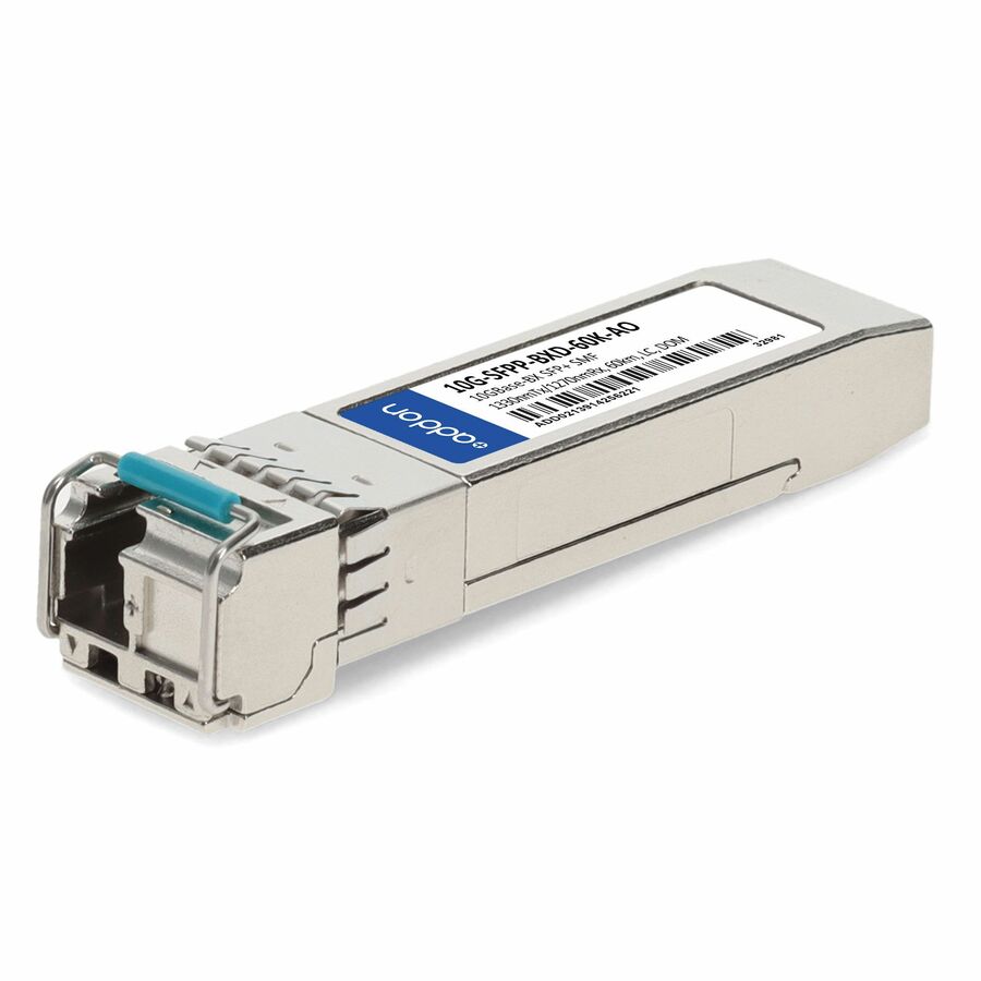 AddOn Brocade® (Formerly) 10G-SFPP-BXD-60K Compatible TAA 10GBase-BX SFP+ Transceiver (SMF, 1330nmTx/1270nmRx, 60km, LC, DOM)