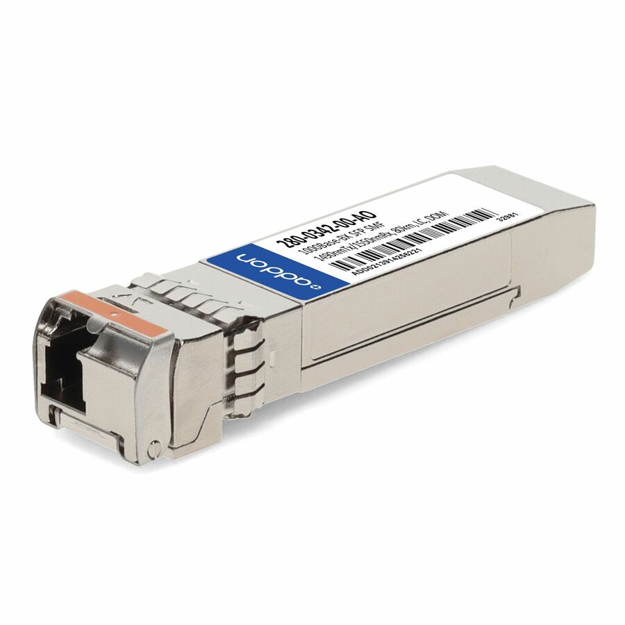 AddOn Cyan® 280-0342-00 Compatible TAA 1000Base-BX SFP Transceiver (SMF, 1490nmTx/1550nmRx, 80km, LC, DOM)