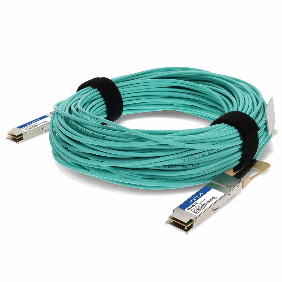 AddOn Dell® 470-ABPJ Compatible TAA Compliant 100GBase-AOC QSFP28 Active Optical Cable (850nm, MMF, 30m)