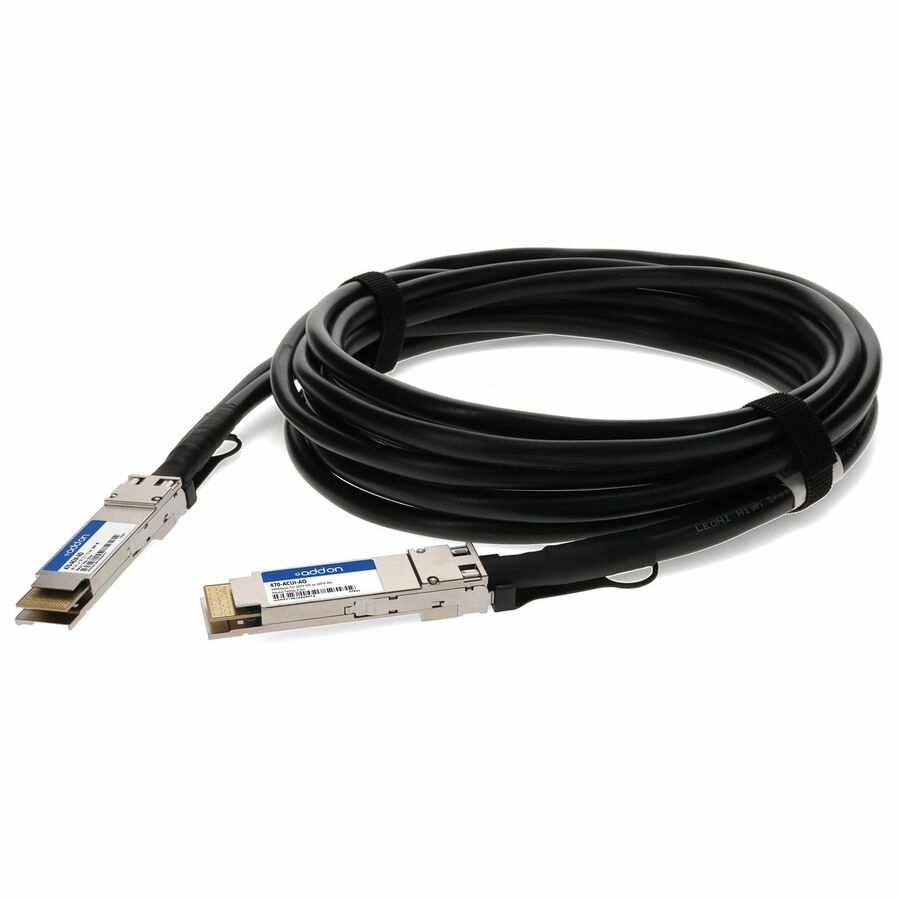 AddOn Dell® 470-ACUI Compatible TAA Compliant 200GBase-CU QSFPDD Direct Attach Cable (Passive Twinax, 0.5m)