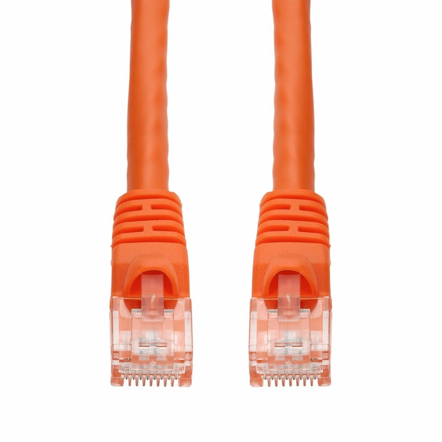 AddOn 25ft Orange CAT 6A PVC Ethernet Cable Snagless Bubble Boot RJ-45 M/M