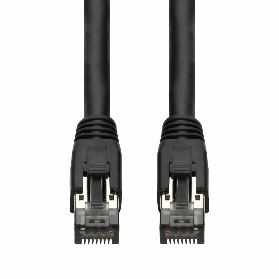 AddOn 2ft Black CAT8 Shielded (S/FTP) PVC Ethernet Cable Snagless Easy Boot RJ-45 M/M CAT 8