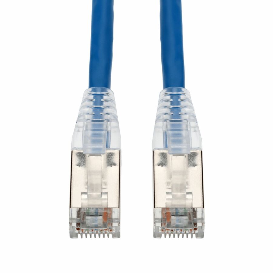 AddOn 30ft Blue CAT 6 Shielded PVC Ethernet Cable Snagless Easy Clear Boot RJ-45 M/M