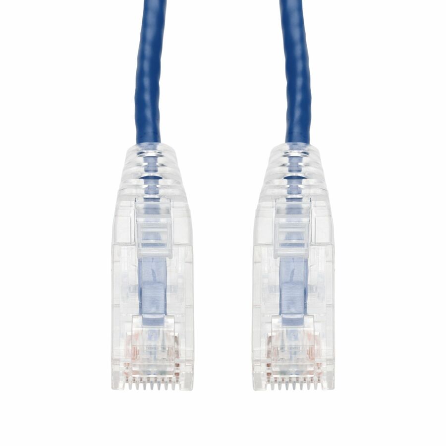 AddOn 34ft Blue CAT6 Slim PVC Ethernet Cable Snagless Clear-Claw RJ-45 M/M CAT 6