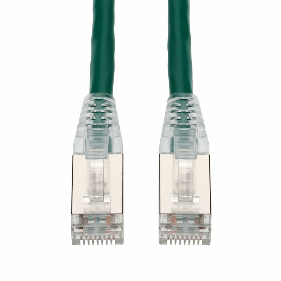 AddOn 3ft Green CAT 6 Shielded PVC Ethernet Cable Snagless Easy Clear Boot RJ-45 M/M