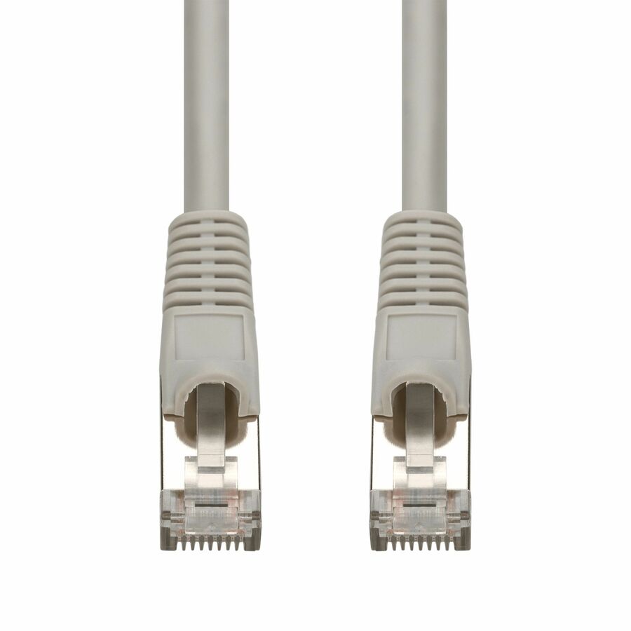 AddOn 4ft Gray CAT7 Shielded (S/FTP) PVC Ethernet Cable Snagless Bubble Boot RJ-45 M/M CAT 7
