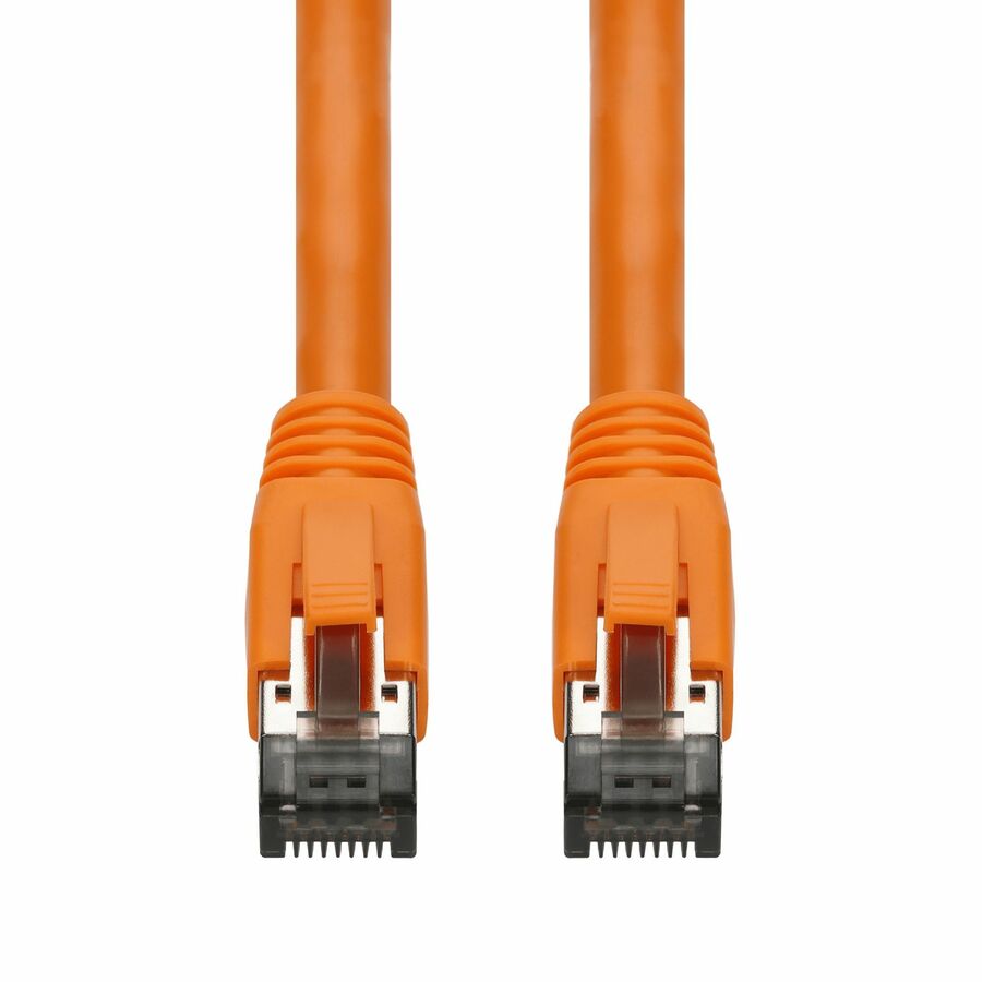AddOn 5ft Orange CAT8 Shielded (S/FTP) PVC Ethernet Cable Snagless Easy Boot RJ-45 M/M CAT 8
