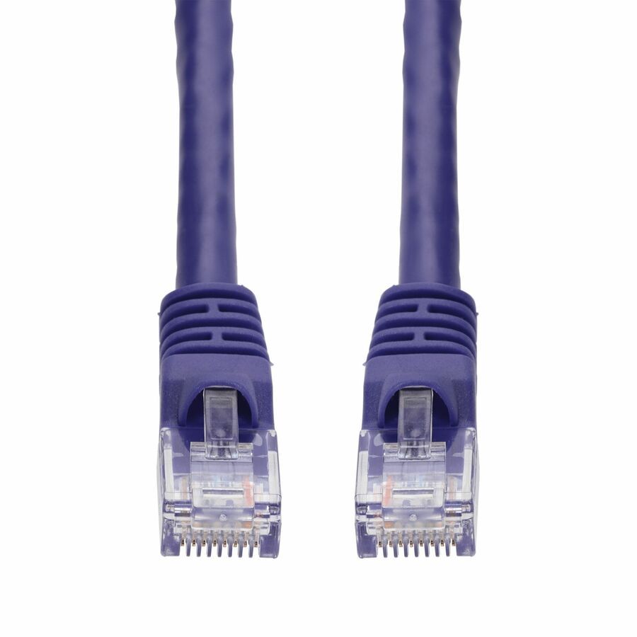 AddOn 75ft Purple CAT 5E PVC Ethernet Cable Snagless Bubble Boot RJ-45 M/M