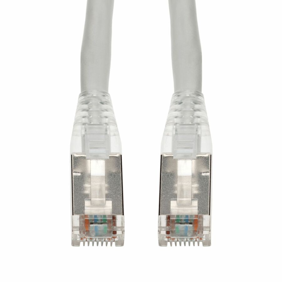 AddOn 7ft White CAT 6 Shielded PVC Ethernet Cable Snagless Easy Clear Boot RJ-45 M/M