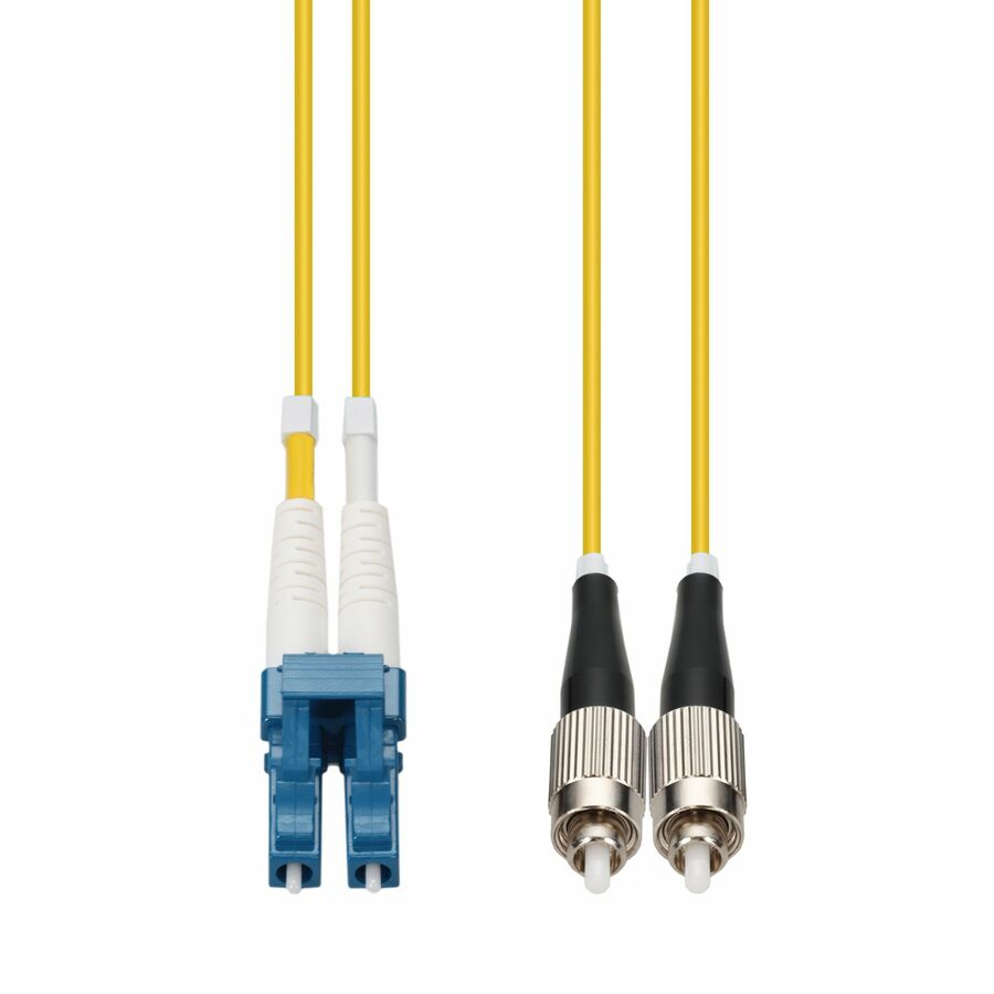 AddOn 55m LC to FC Yellow OS2 Duplex OFNR (Riser-Rated) SMF Fiber Patch Cable