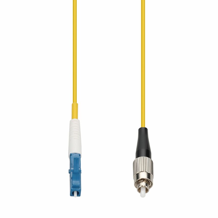 AddOn 70m LC to FC Yellow OS2 Simplex OFNR (Riser-Rated) SMF Fiber Patch Cable