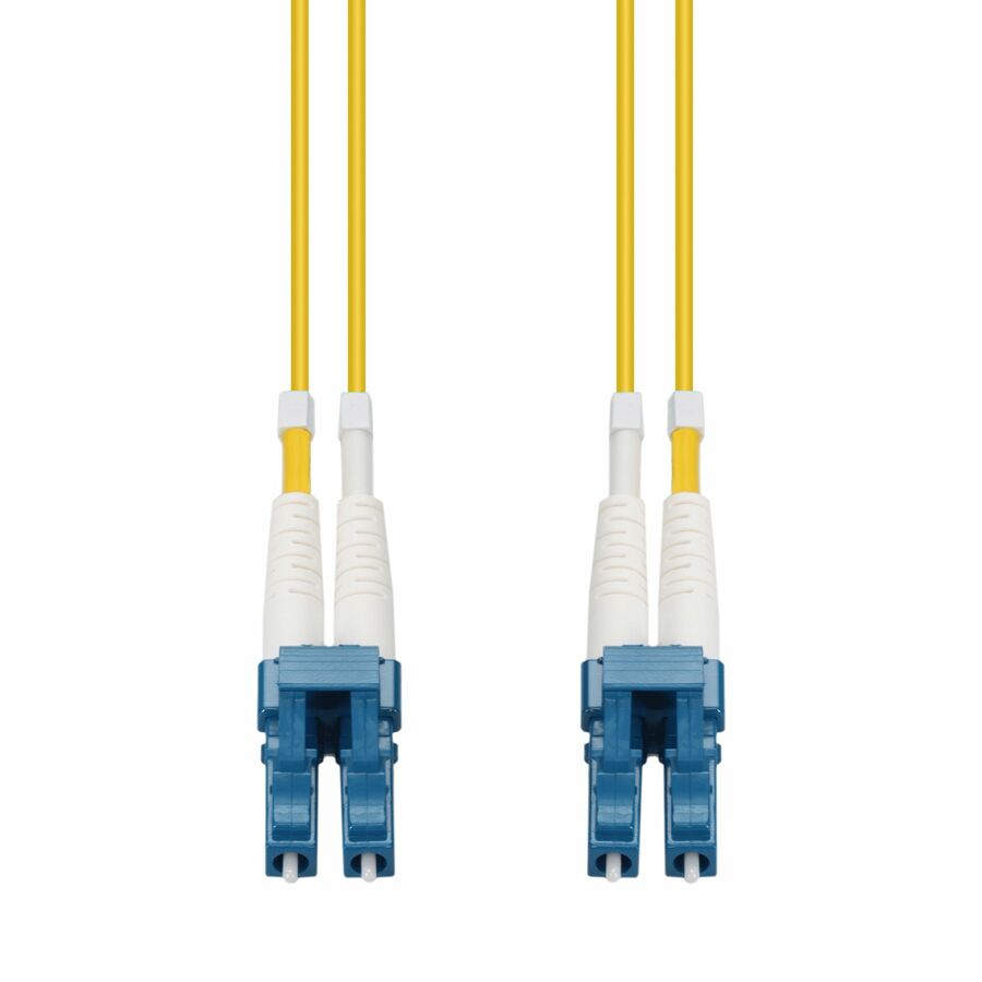 AddOn 0.5m LC to LC Yellow OS2 Duplex OFNR (Riser-Rated) TAA SMF Fiber Patch Cable