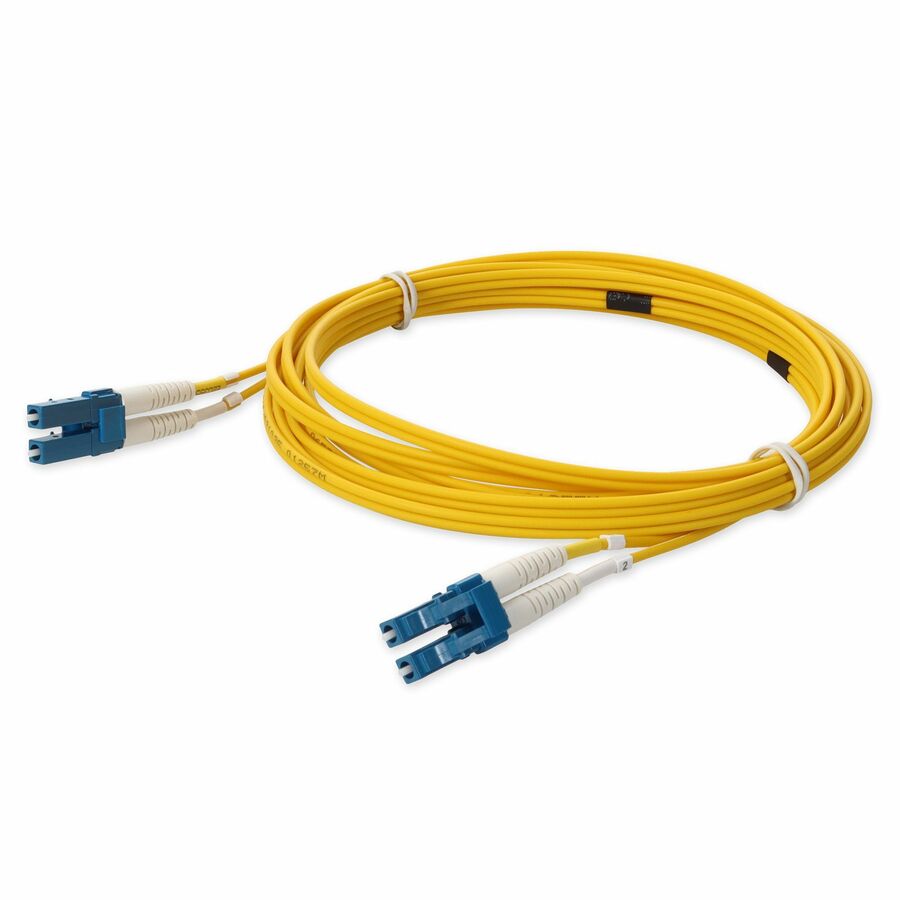 AddOn 0.5m LC to LC Yellow OS2 Duplex LSZH SMF Fiber Patch Cable