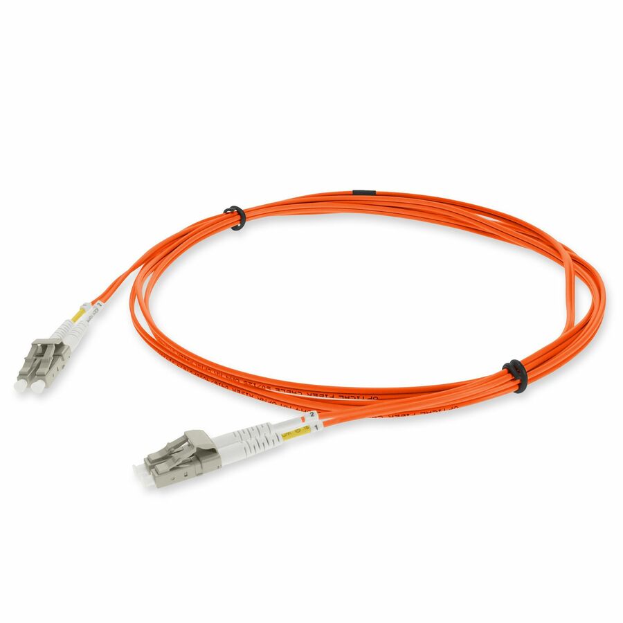 AddOn 5m LC to LC Orange OM4 Duplex OFNR (Riser-Rated) TAA Fiber Patch Cable