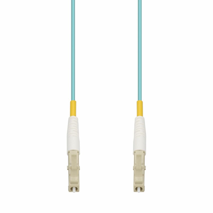 AddOn 6m LC to LC Aqua OM4 Simplex OFNR (Riser-Rated) Fiber Patch Cable