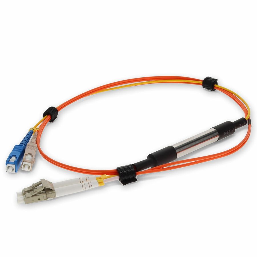 AddOn 5m LC (Male) Orange OM1 to SC (Male) Yellow OS2 Duplex OFNR Mode Conditioning Cable