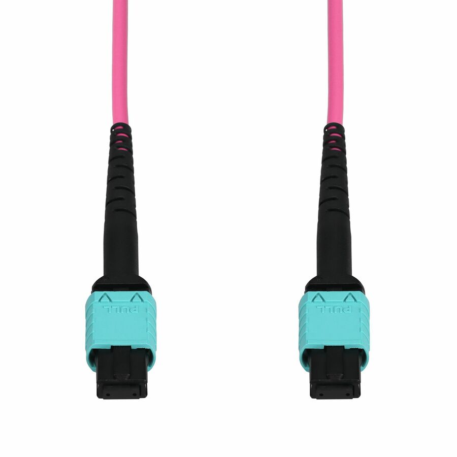 AddOn 9m MPO/UPC to MPO/UPC Magenta (Erika Violet) OM4 OFNR (Riser-Rated) 12-Strand MMF (Multi Mode) Fiber Patch Cable, 50/125