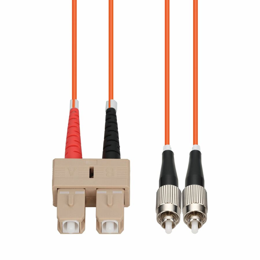 AddOn 5m SC to FC Orange OM1 Duplex OFNR (Riser-Rated) MMF Fiber Patch Cable