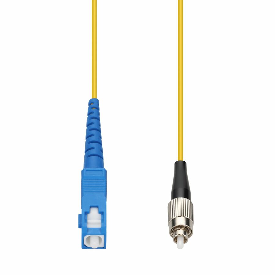 AddOn 80m SC to FC Yellow OS2 Simplex OFNR (Riser-Rated) SMF Fiber Patch Cable