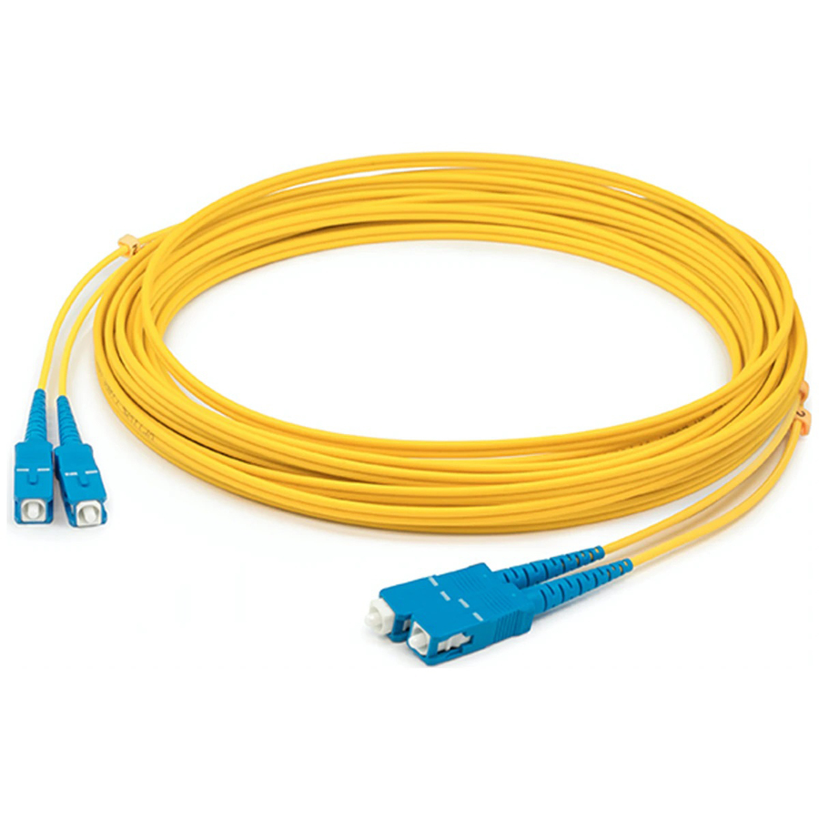 AddOn 33m SC to SC Yellow OS2 Duplex LSZH SMF Fiber Patch Cable