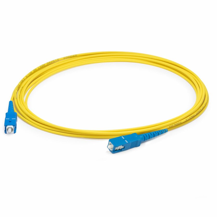 AddOn 43m SC to SC Yellow OS2 Simplex LSZH SMF Fiber Patch Cable