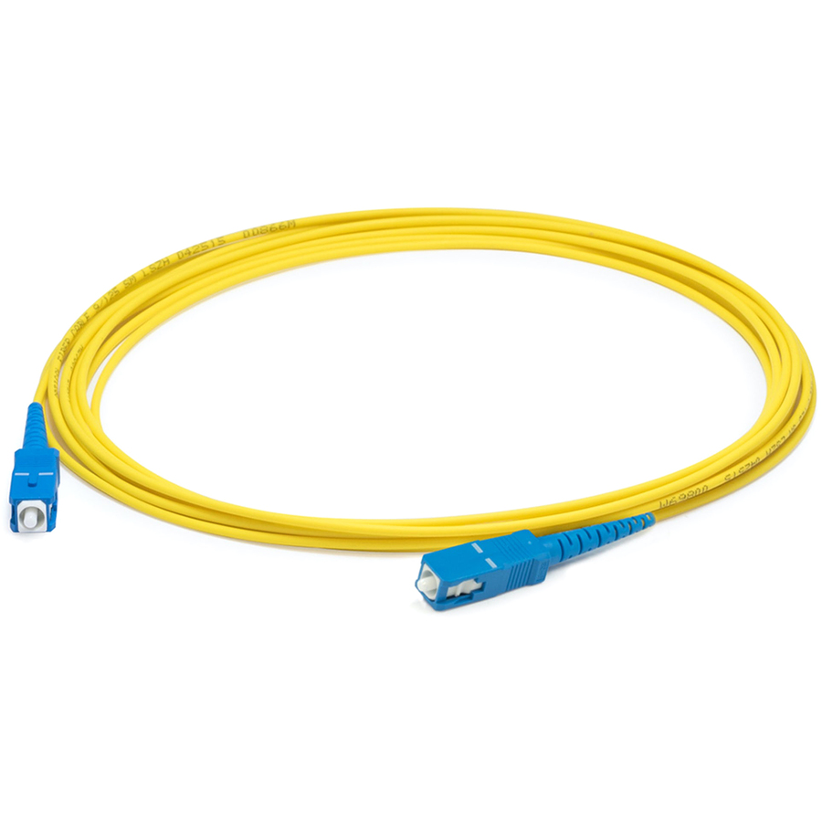 AddOn 81m SC to SC Yellow OS2 Simplex LSZH SMF Fiber Patch Cable