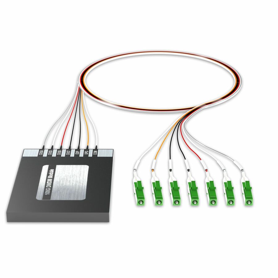 AddOn 4+2 Channel OSP DWDM Mux/Demux C24-C27 with Upgrade and Express Ports, LC/APC Connectors on 40in Single-Mode Pigtails