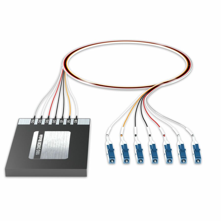 AddOn 4+2 Channel OSP DWDM Mux/Demux C24-C27 with Upgrade and Express Ports, LC/UPC Connectors on 40in Single-Mode Pigtails