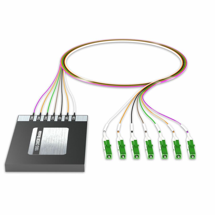 AddOn 4+2 Channel OSP DWDM Mux/Demux C40-C43 with Upgrade and Express Ports, LC/APC Connectors on 40in Single-Mode Pigtails
