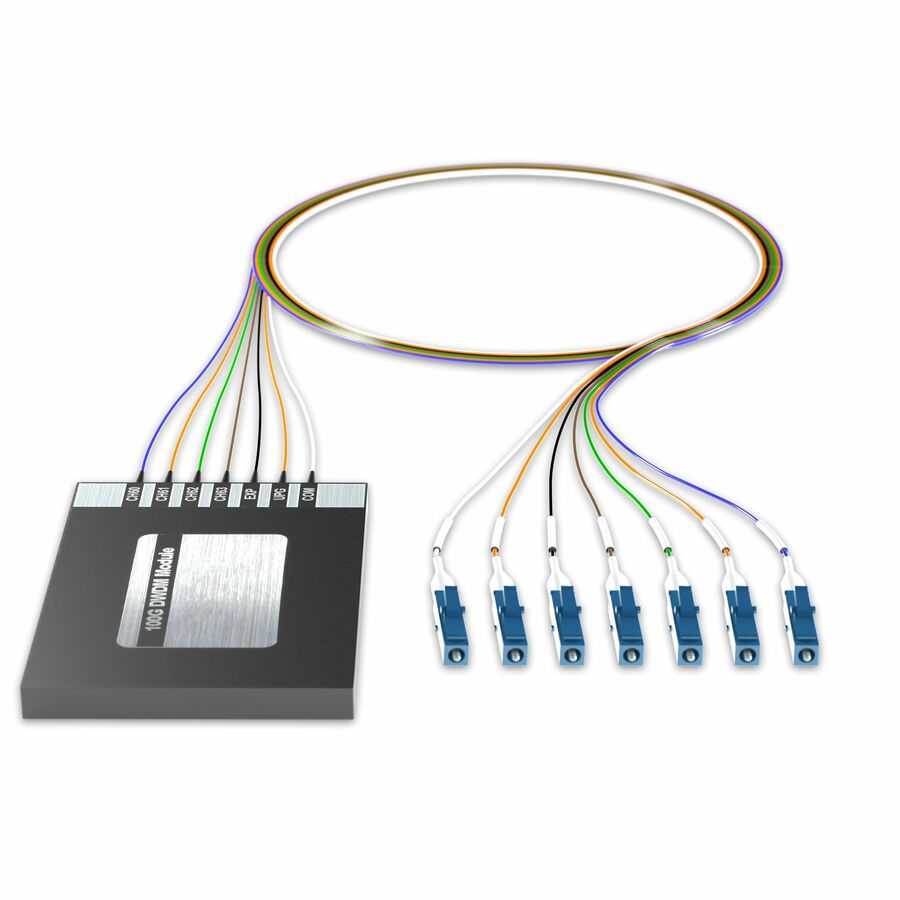 AddOn 4+2 Channel OSP DWDM Mux/Demux C60-C63 with Upgrade and Express Ports, LC/UPC Connectors on 40in Single-Mode Pigtails
