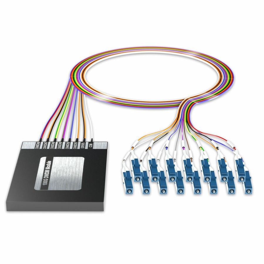 AddOn 12+2 Channel OSP DWDM Mux/Demux C40-C51 with Upgrade and Express Ports, LC/UPC Connectors on 40in Single-Mode Pigtails