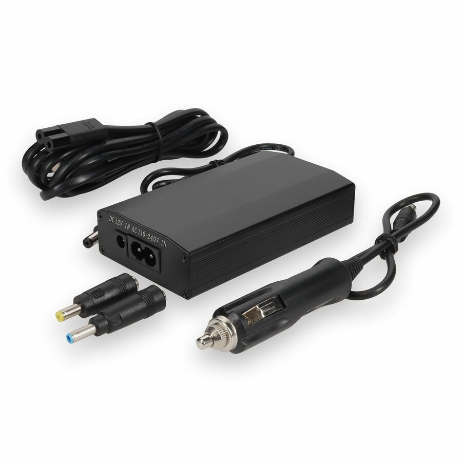 AddOn HP® AJ652AA Compatible 90W Black Laptop Power Adapter and Cable with 4.5mm x 3.0mm and 4.8mm x 1.7mm connector