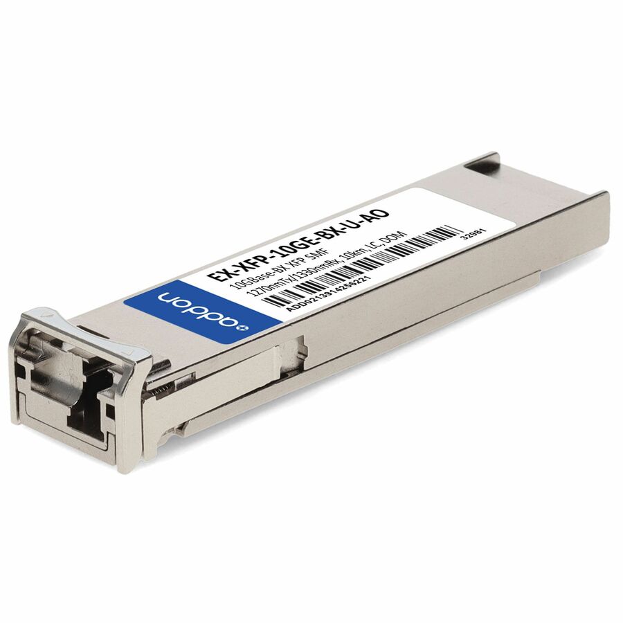 AddOn Juniper Networks® EX-XFP-10GE-BX-U Compatible TAA 10GBase-BX XFP Transceiver (SMF, 1270nmTx/1330nmRx, 10km, LC, DOM)