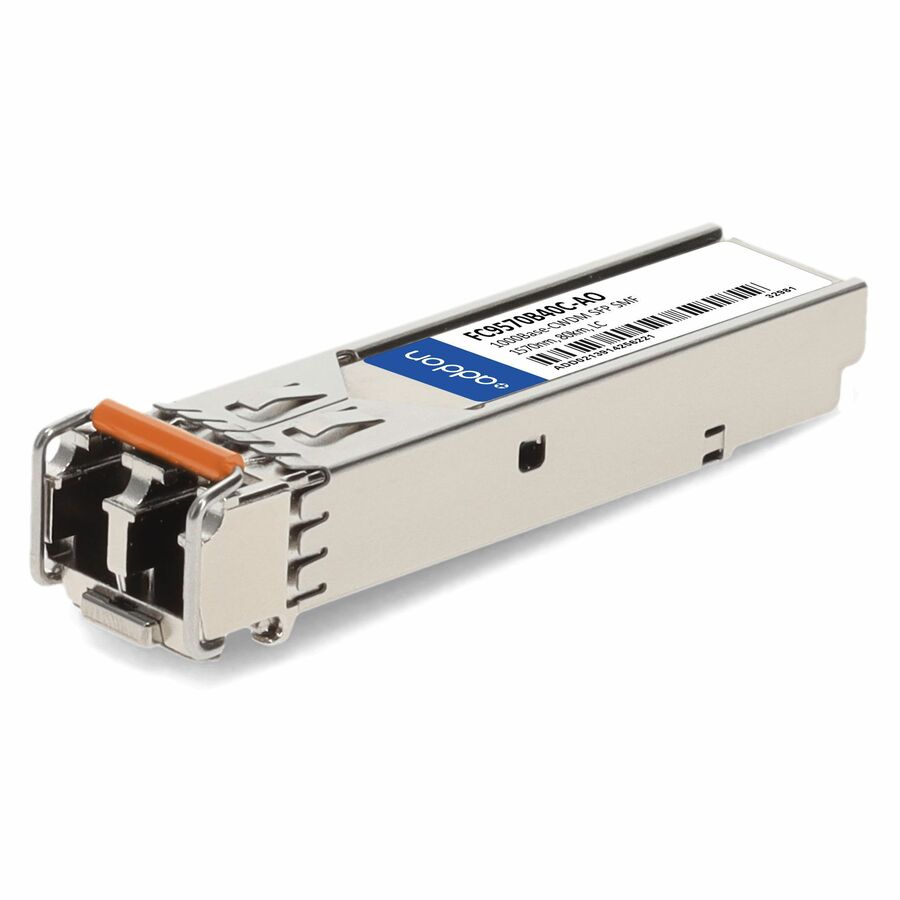 AddOn Fujitsu® FC9570B40C Compatible TAA 1000Base-CWDM SFP Transceiver (SMF, 1570nm, 80km, LC, DOM)
