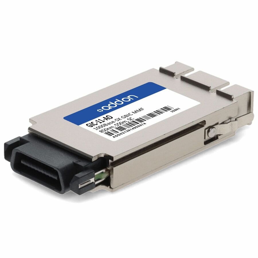 AddOn Riverstone® GIC-11 Compatible TAA 1000Base-SX GBIC Transceiver (MMF, 850nm, 550m, SC)